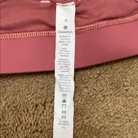 Lululemon Cherry Tint Rose Tea Energy Sports Bra - Picture 8 of 11